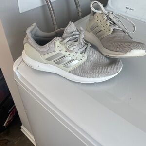 adidas Gray and cream Athletic Shoes with Cushioned Sole